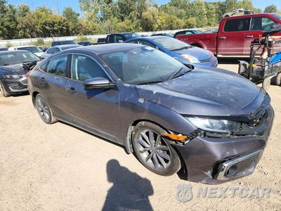 Czwarte zdjęcie samochodu z boku: 2019 HONDA CIVIC EX VIN:19XFC1F35KE016567 - miniatura