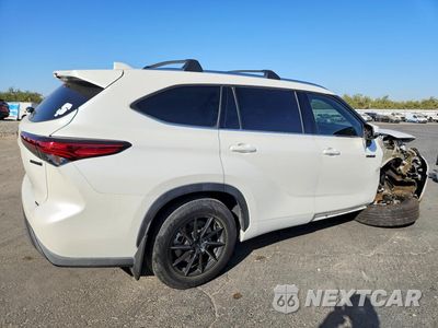 Trzecie zdjęcie samochodu z tyłu: 2021 TOYOTA HIGHLANDER HYBRID XLE VIN:5TDHARAH2MS503458 - miniatura