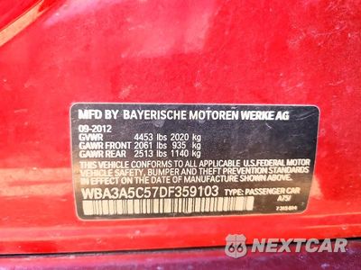 Zdjęcie 12 z 12 samochodu: 2013 BMW 328 I VIN:WBA3A5C57DF359103 - miniatura