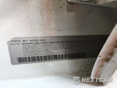 Zdjęcie 13 z 13 samochodu: 2012 AUDI A4 PREMIUM PLUS VIN:WAUFFAFL4CA114546 - miniatura