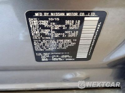 Zdjęcie 13 z 13 samochodu: 2016 NISSAN QUEST 3.5 SV VIN:JN8AE2KP8G9151111 - miniatura