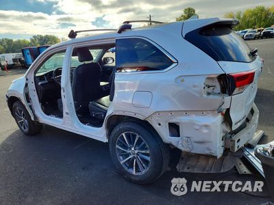 Drugie zdjęcie samochodu z przodu: 2019 TOYOTA HIGHLANDER HYBRID XLE VIN:5TDJGRFH0KS066923 - miniatura