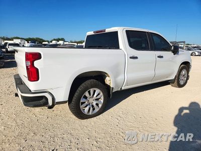 Trzecie zdjęcie samochodu z tyłu: 2022 CHEVROLET SILVERADO LTD C1500 CUSTOM VIN:3GCPWBEK8NG107237 - miniatura