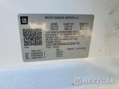 Zdjęcie 13 z 13 samochodu: 2018 CHEVROLET SILVERADO K1500 LT VIN:1GCVKREHXJZ325772 - miniatura