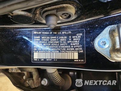 Zdjęcie 13 z 13 samochodu: 2020 HONDA CIVIC LX VIN:SHHFK7H39LU422090 - miniatura