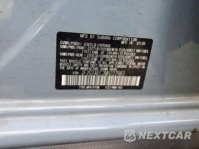 Zdjęcie 14 z 14 samochodu: 2021 SUBARU CROSSTREK PREMIUM VIN:JF2GTAEC2MH222983 - miniatura