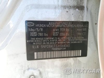 Zdjęcie 12 z 12 samochodu: 2018 HYUNDAI ELANTRA VALUE EDITION VIN:5NPD84LF3JH364063 - miniatura