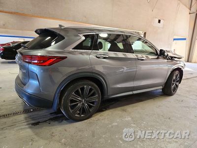 Trzecie zdjęcie samochodu z tyłu: 2022 INFINITI QX50 LUXE VIN:3PCAJ5BA4NF107324 - miniatura