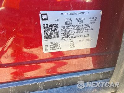 Zdjęcie 13 z 13 samochodu: 2022 CHEVROLET TRAVERSE RS VIN:1GNEVJKW5NJ114728 - miniatura