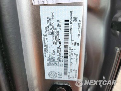 Zdjęcie 12 z 12 samochodu: 2022 FORD F150 SUPERCREW VIN:1FTFW1E53NFC04797 - miniatura