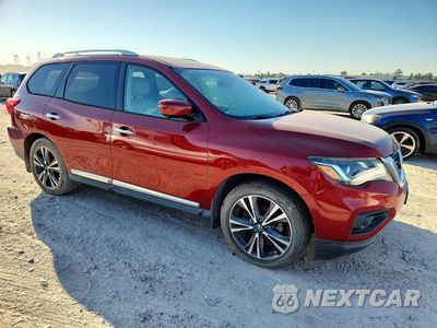 Czwarte zdjęcie samochodu z boku: 2017 NISSAN PATHFINDER PLATINUM VIN:5N1DR2MM0HC622099 - miniatura