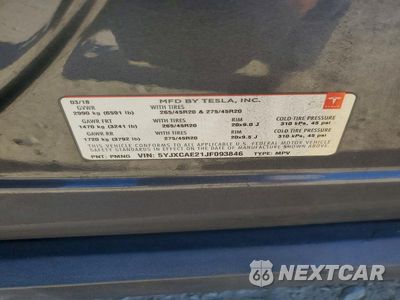 Zdjęcie 13 z 13 samochodu: 2018 TESLA MODEL X VIN:5YJXCAE21JF093846 - miniatura
