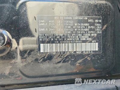 Zdjęcie 13 z 13 samochodu: 2019 SUBARU OUTBACK 2.5I PREMIUM VIN:4S4BSAHC4K3230502 - miniatura