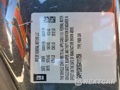 Zdjęcie 12 z 12 samochodu: 2016 BUICK VERANO VIN:1G4PP5SK5G4111759 - miniatura