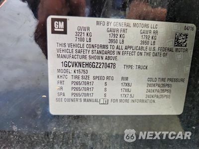 Zdjęcie 12 z 12 samochodu: 2016 CHEVROLET SILVERADO K1500 VIN:1GCVKNEH6GZ270478 - miniatura