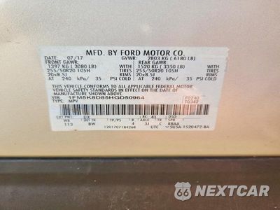 Zdjęcie 13 z 13 samochodu: 2017 FORD EXPLORER XLT VIN:1FM5K8D85HGD50964 - miniatura