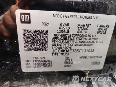 Zdjęcie 13 z 13 samochodu: 2025 CHEVROLET SILVERADO K2500 CUSTOM VIN:1GC4KME78SF131038 - miniatura