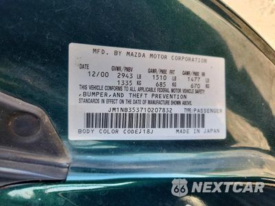 Zdjęcie 13 z 13 samochodu: 2001 MAZDA MIATA MX5 VIN:JM1NB353710207832 - miniatura