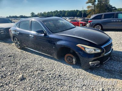 Czwarte zdjęcie samochodu z boku: 2015 INFINITI Q70L 3.7 VIN:JN1BY1PP8FM601266 - miniatura