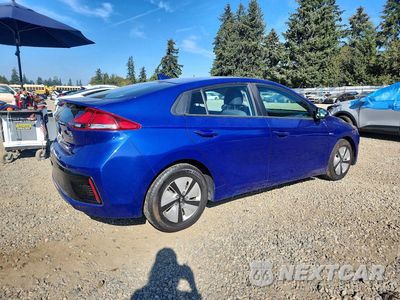 Trzecie zdjęcie samochodu z tyłu: 2019 HYUNDAI IONIQ BLUE VIN:KMHC65LC0KU174172 - miniatura