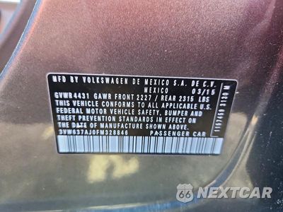 Zdjęcie 12 z 12 samochodu: 2015 VOLKSWAGEN JETTA HYBRID VIN:3VW637AJ0FM328846 - miniatura