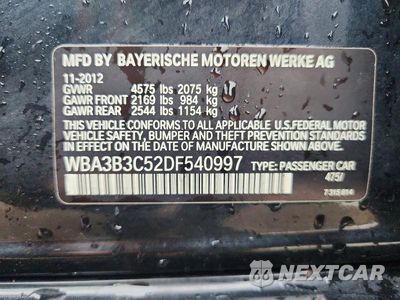 Zdjęcie 12 z 12 samochodu: 2013 BMW 328 XI VIN:WBA3B3C52DF540997 - miniatura