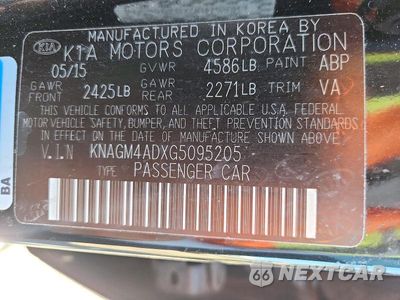Zdjęcie 12 z 12 samochodu: 2016 KIA OPTIMA HYBRID VIN:KNAGM4ADXG5095205 - miniatura