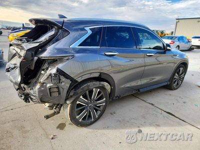Trzecie zdjęcie samochodu z tyłu: 2021 INFINITI QX50 LUXE VIN:3PCAJ5BB3MF122257 - miniatura