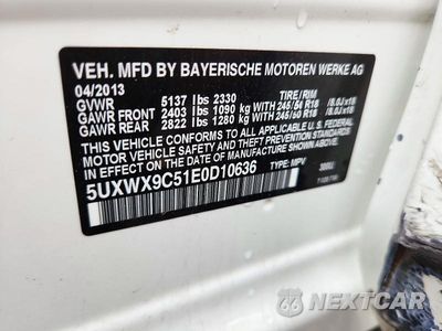 Zdjęcie 14 z 14 samochodu: 2014 BMW X3 XDRIVE28I VIN:5UXWX9C51E0D10636 - miniatura