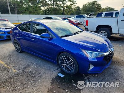Czwarte zdjęcie samochodu z boku: 2020 HYUNDAI ELANTRA SPORT VIN:KMHD04LB1LU034091 - miniatura