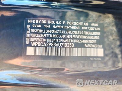 Zdjęcie 12 z 12 samochodu: 2006 PORSCHE BOXSTER VIN:WP0CA29836U710350 - miniatura
