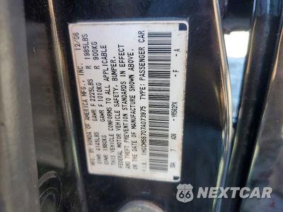 Zdjęcie 13 z 13 samochodu: 2007 HONDA ACCORD EX VIN:1HGCM56707A073975 - miniatura