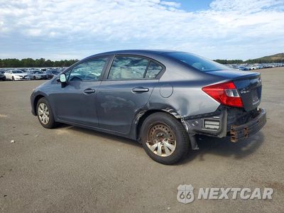Drugie zdjęcie samochodu z przodu: 2012 HONDA CIVIC LX VIN:19XFB2F52CE310794 - miniatura