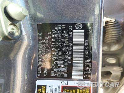 Zdjęcie 12 z 12 samochodu: 2012 TOYOTA CAMRY LE VIN:4T4BF1FK8CR264961 - miniatura