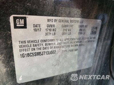 Zdjęcie 12 z 12 samochodu: 2018 CHEVROLET CRUZE LS VIN:1G1BC5SM5J7133562 - miniatura