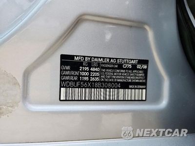 Zdjęcie 12 z 12 samochodu: 2008 MERCEDES-BENZ E 350 VIN:WDBUF56X18B308004 - miniatura