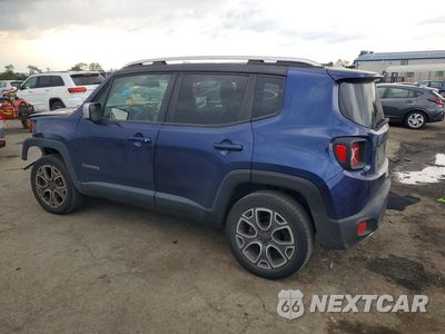 Drugie zdjęcie samochodu z przodu: 2016 JEEP RENEGADE LIMITED VIN:ZACCJBDT8GPE13797 - miniatura