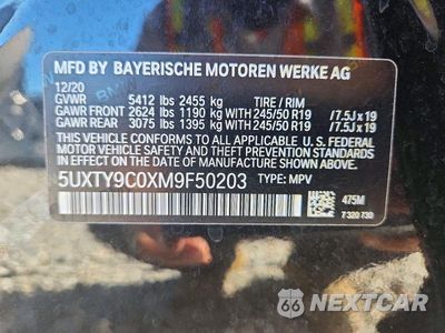 Zdjęcie 14 z 14 samochodu: 2021 BMW X3 XDRIVEM40I VIN:5UXTY9C0XM9F50203 - miniatura