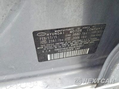 Zdjęcie 12 z 12 samochodu: 2016 HYUNDAI ELANTRA SE VIN:KMHDH4AE9GU476807 - miniatura