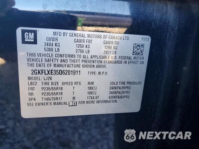 Zdjęcie 14 z 14 samochodu: 2013 GMC TERRAIN SLT VIN:2GKFLXE35D6201911 - miniatura