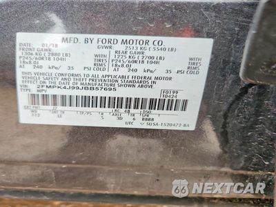 Zdjęcie 14 z 14 samochodu: 2018 FORD EDGE SEL VIN:2FMPK4J99JBB57695 - miniatura