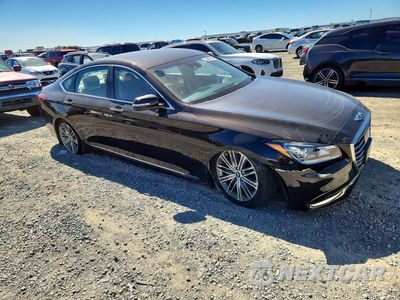 Czwarte zdjęcie samochodu z boku: 2018 GENESIS G80 3.8 VIN:KMHGN4JE1JU284956 - miniatura