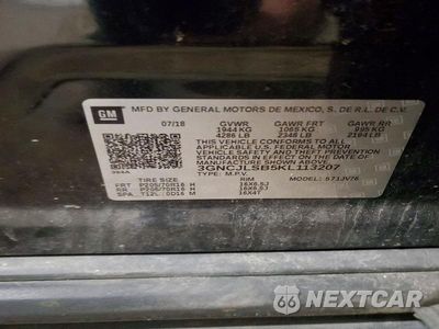 Zdjęcie 13 z 13 samochodu: 2019 CHEVROLET TRAX 1LT VIN:3GNCJLSB5KL113207 - miniatura