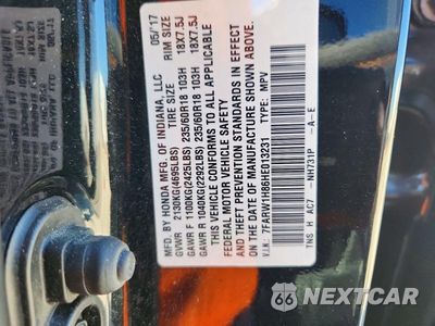 Zdjęcie 12 z 12 samochodu: 2017 HONDA CR-V EXL VIN:7FARW1H86HE013231 - miniatura