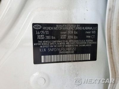 Zdjęcie 12 z 12 samochodu: 2020 HYUNDAI ELANTRA SE VIN:5NPD74LF5LH611251 - miniatura