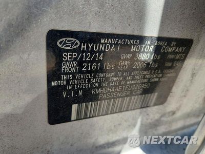 Zdjęcie 12 z 12 samochodu: 2015 HYUNDAI ELANTRA LIMITED VIN:KMHDH4AE1FU326950 - miniatura