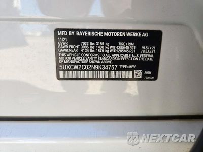 Zdjęcie 14 z 14 samochodu: 2022 BMW X7 XDRIVE40I VIN:5UXCW2C02N9K34757 - miniatura
