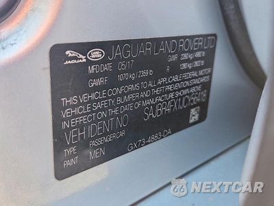 Zdjęcie 13 z 13 samochodu: 2018 JAGUAR XF VIN:SAJBR4FX1JCY56418 - miniatura