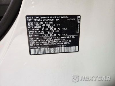 Zdjęcie 13 z 13 samochodu: 2018 VOLKSWAGEN ATLAS SE VIN:1V2DP2CA8JC600535 - miniatura