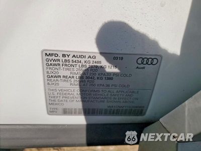 Zdjęcie 12 z 12 samochodu: 2019 AUDI Q5 PRESTIGE VIN:WA1CNAFY1K2090455 - miniatura